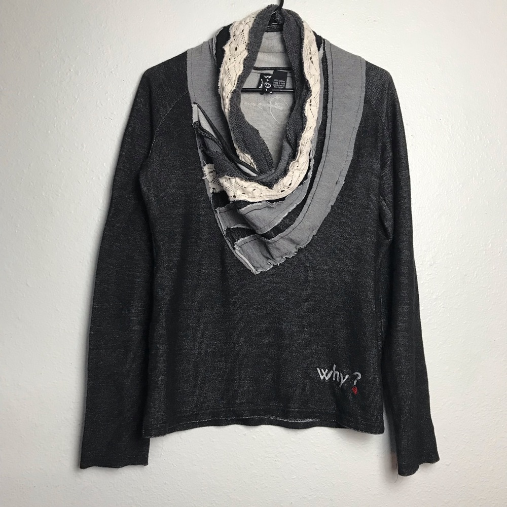 Desigual Antat Cowl Neck Sweater Top